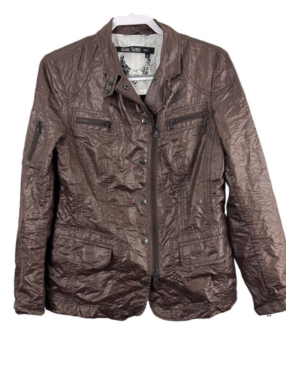 Marc Aurel Brown Nylon Utility Jacket European
